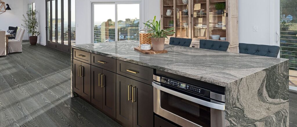 gray mist granite kitchen countertop